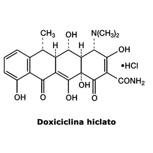 Estabilidad de la doxiciclina hiclato al 15%