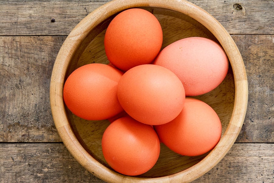 Hyperpigmentation of the eggshell