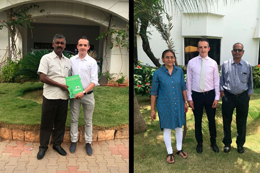 Un equipo técnico de Biovet S.A. visita India