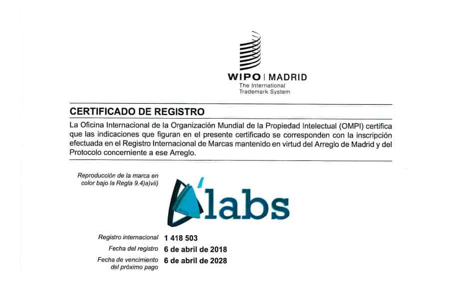 La marca Δ’Labs, registrada en Rumanía