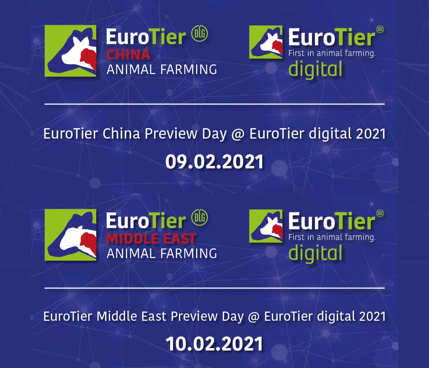 Discover the animal farming industry in China, the Middle East and North African region with the EuroTier international network of trade fairs